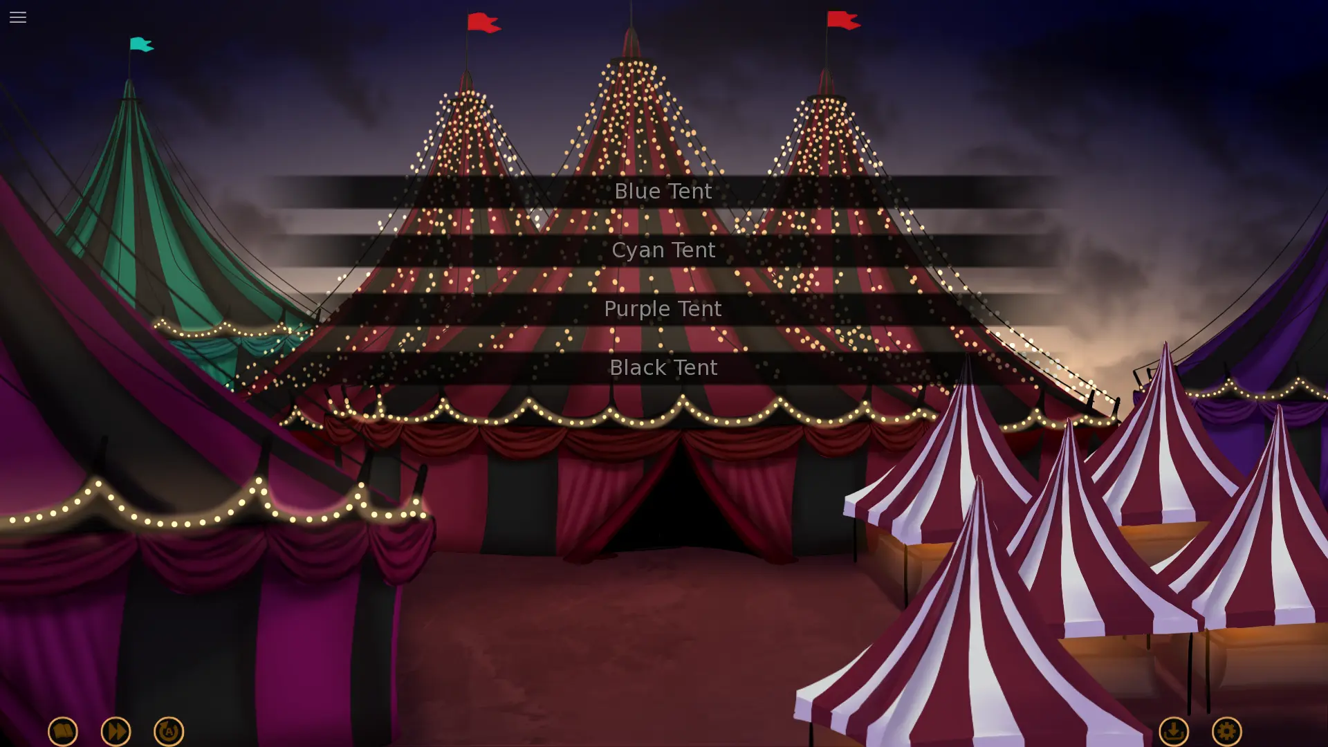 The Freak Circus Day 2 update featuring the three tents
